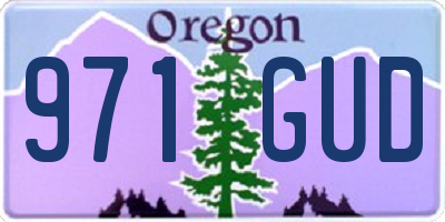 OR license plate 971GUD