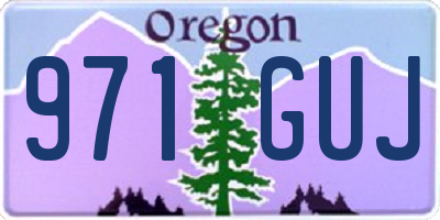 OR license plate 971GUJ