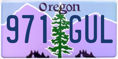 OR license plate 971GUL