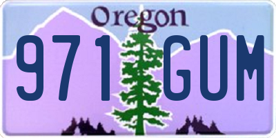 OR license plate 971GUM