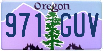 OR license plate 971GUV
