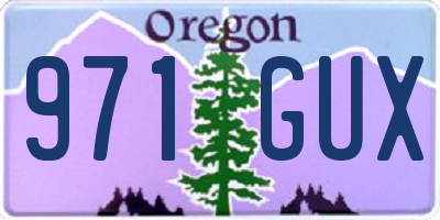 OR license plate 971GUX