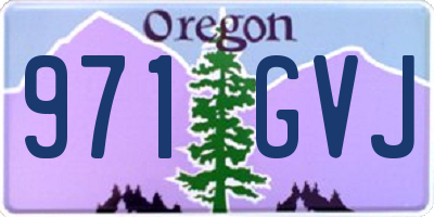 OR license plate 971GVJ