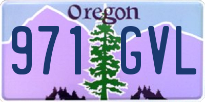 OR license plate 971GVL