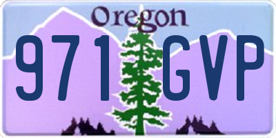 OR license plate 971GVP