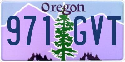 OR license plate 971GVT