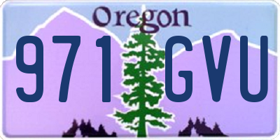 OR license plate 971GVU