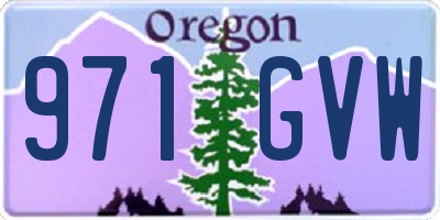 OR license plate 971GVW