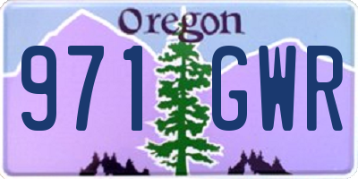 OR license plate 971GWR