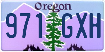 OR license plate 971GXH