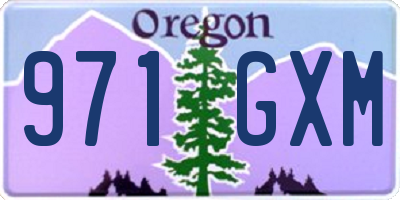 OR license plate 971GXM