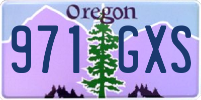 OR license plate 971GXS