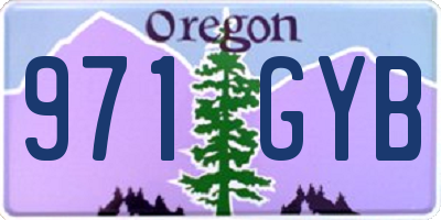 OR license plate 971GYB