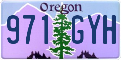 OR license plate 971GYH