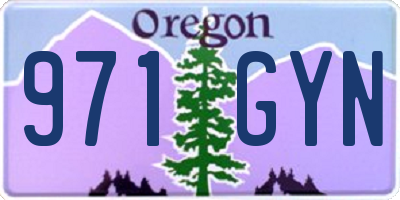 OR license plate 971GYN