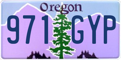 OR license plate 971GYP