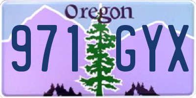 OR license plate 971GYX
