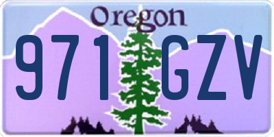 OR license plate 971GZV