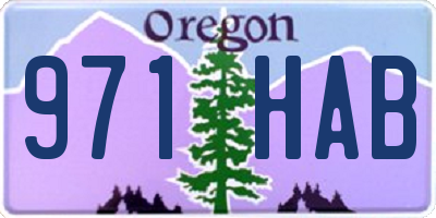 OR license plate 971HAB