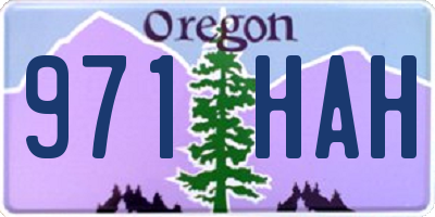 OR license plate 971HAH