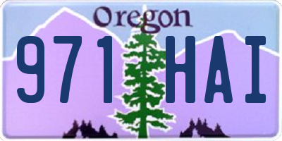 OR license plate 971HAI