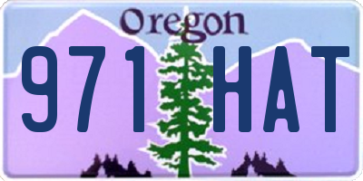 OR license plate 971HAT
