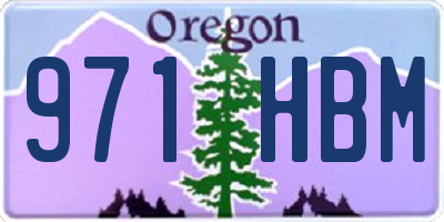 OR license plate 971HBM