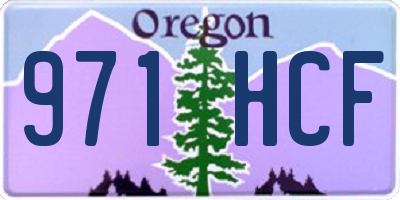 OR license plate 971HCF