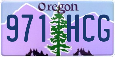 OR license plate 971HCG