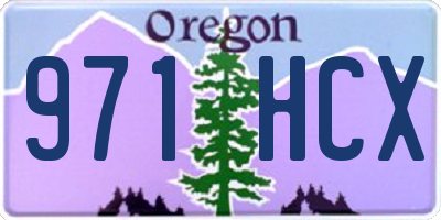 OR license plate 971HCX