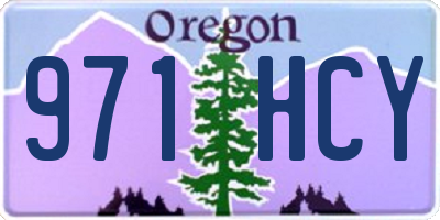 OR license plate 971HCY