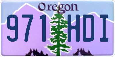 OR license plate 971HDI