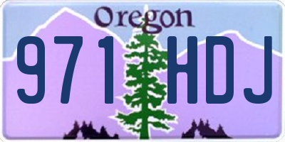 OR license plate 971HDJ
