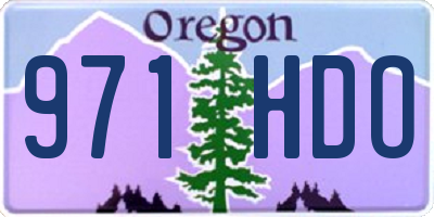 OR license plate 971HDO