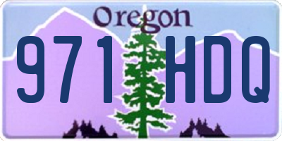 OR license plate 971HDQ