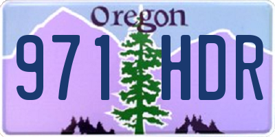 OR license plate 971HDR