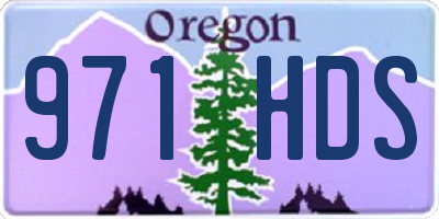 OR license plate 971HDS