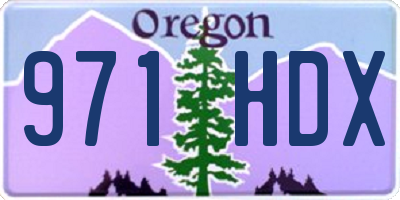 OR license plate 971HDX