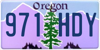 OR license plate 971HDY