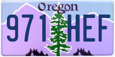 OR license plate 971HEF