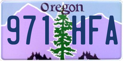 OR license plate 971HFA