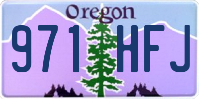 OR license plate 971HFJ