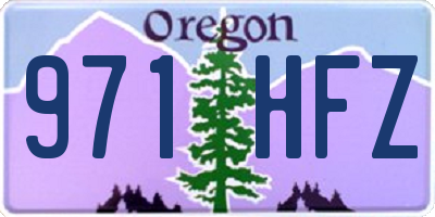 OR license plate 971HFZ