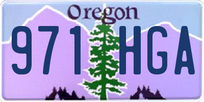 OR license plate 971HGA