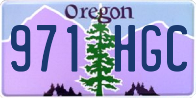 OR license plate 971HGC