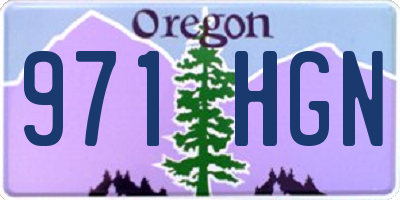 OR license plate 971HGN