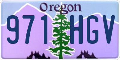 OR license plate 971HGV