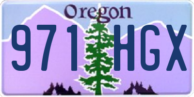 OR license plate 971HGX