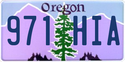 OR license plate 971HIA