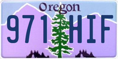 OR license plate 971HIF